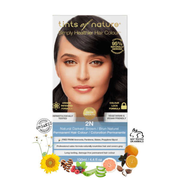 2N - Natural Darkest Brown Permanent Hair Colour