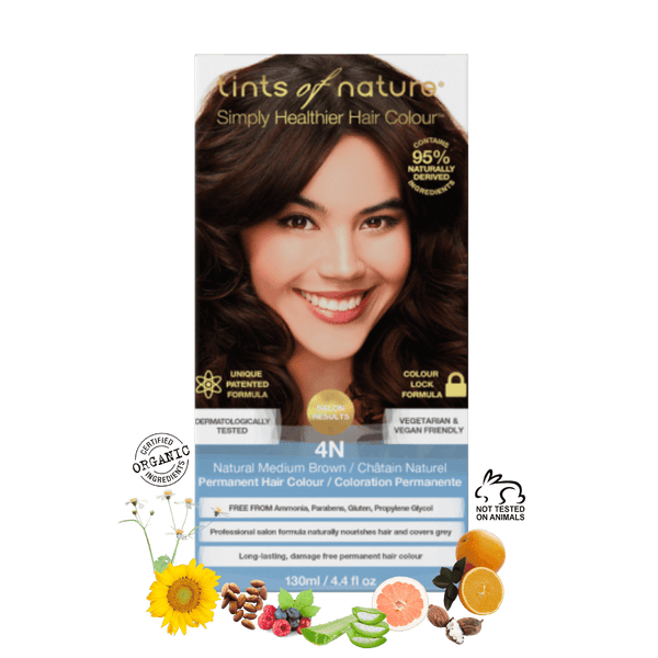 4N - Natural Medium Brown Permanent Hair Colour