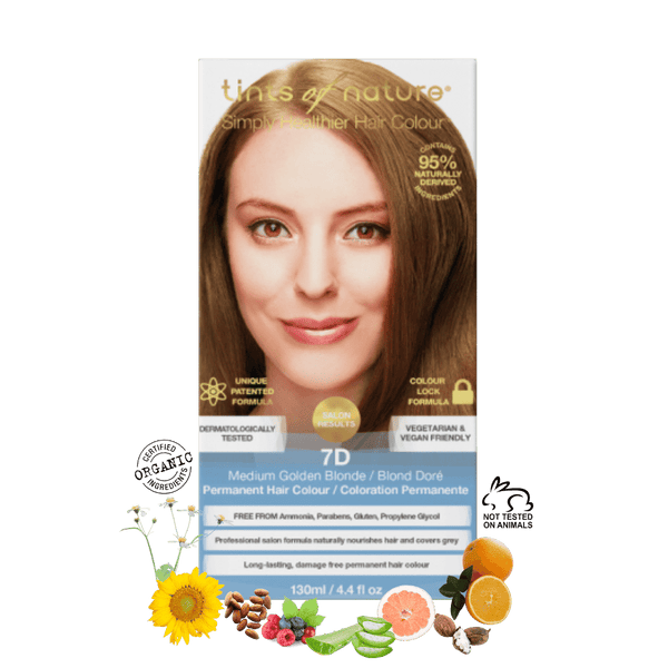 7D - Medium Bolden Blonde Permanent Hair Colour
