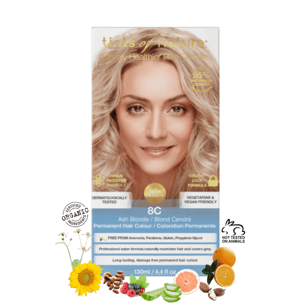 8C - Ash Blonde Permanent Hair Colour