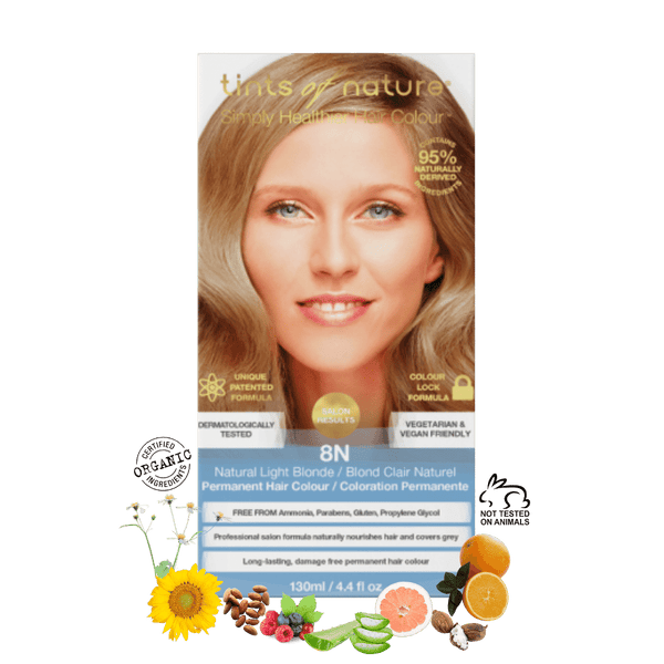 8N - Natural Light Blonde Permanent Hair Colour