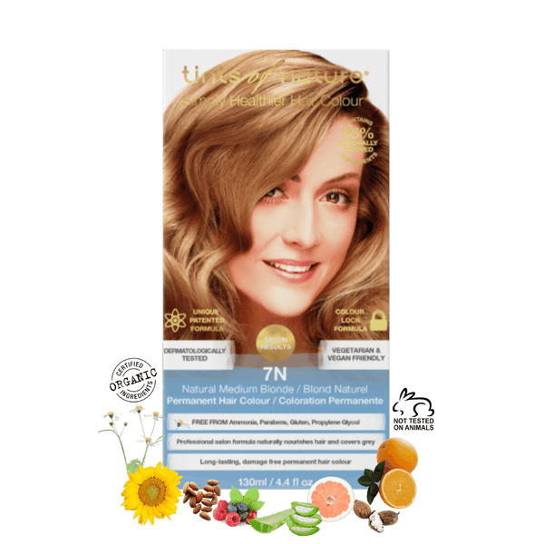 7N - Natural Medium Blonde Permanent Hair Colour